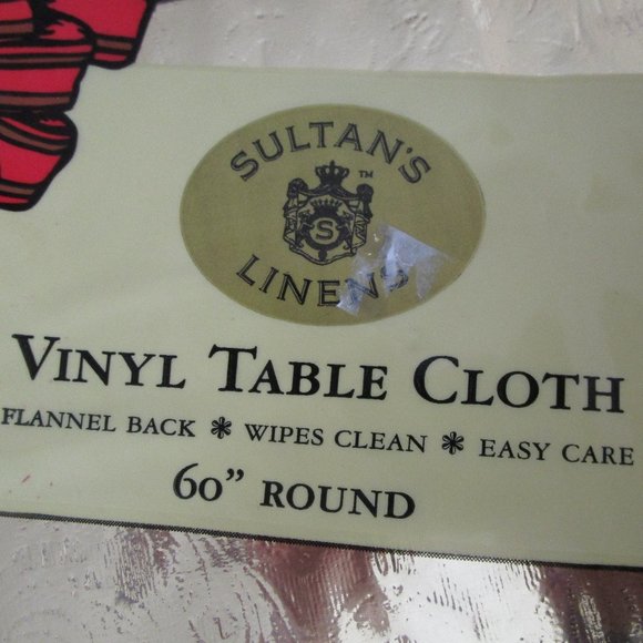 NIB shiny gold vinyl tablecloth - Picture 2 of 3